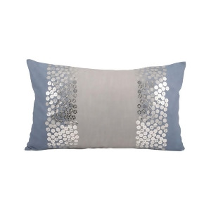 Pomeroy Nautica Shimmer Pillow 20 x 12 Cool Waters Silver 904172 - All