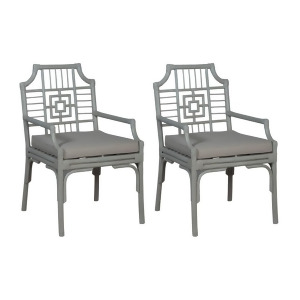 Guildmaster Manor Rattan Arm Chair Gray 694507P - All