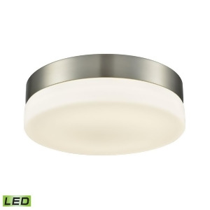 Elk Holmby 1 Lt Round Flushmount Satin Nickel Opal Medium Fml4050-10-16m - All