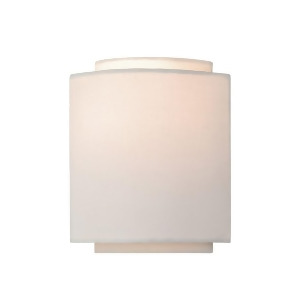 Vaxcel Burnaby 1L Wall Sconce Matte Brass White Linen Shade W0224 - All