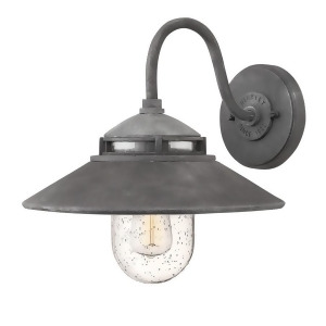 Hinkley Lighting Atwell 1 Light Outdoor Small Wall Mount Aged Zinc 1110Dz - All