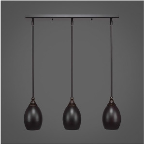 Toltec 3 Light Mini Pendant Dark Granite Dark Granite Metal Shade 25-Dg-426 - All