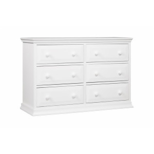 Davinci Signature 6 Drawer Double Dresser White M4426w - All