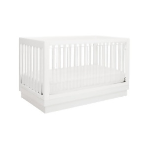 Babyletto Harlow 3-in-1 Convertible Crib with Toddler Rail White M8601kw - All