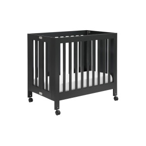 Babyletto Origami Mini Crib Black M6698b - All