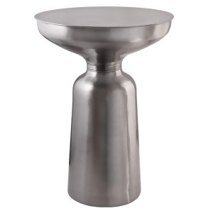 Kenroy Home Spinet Accent Table Brushed Steel 65037Bs - All