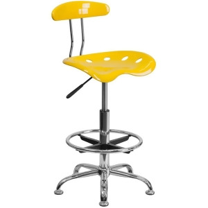 Flash Furniture Yellow Drafting Stool Yellow Lf-215-yellow-gg - All