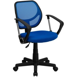 Flash Furniture Blue Mesh Chair Blue Wa-3074-bl-a-gg - All