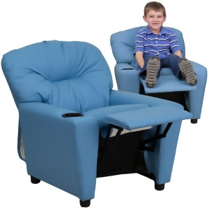 Flash Furniture Blue Kids Recliner Blue Bt-7950-kid-ltblue-gg - All