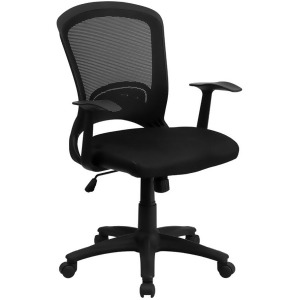 Flash Furniture Black Mesh Chair Black Hl-0007-gg - All