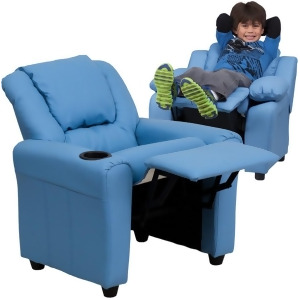 Flash Furniture Blue Kids Recliner Blue Dg-ult-kid-ltblue-gg - All