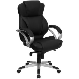 Flash Furniture Bonded Leather Office Chair Black H-9626l-2-gg - All