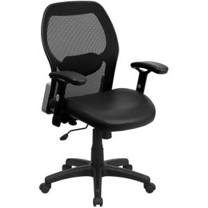 Flash Furniture Black Mesh Chair Black Lf-w42b-l-gg - All