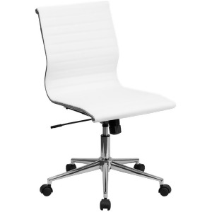 Flash Furniture Bonded Leather Office Chair White Bt-9836m-2-wh-gg - All