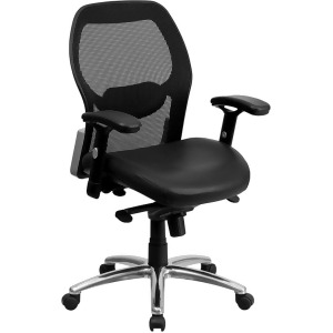 Flash Furniture Black Mesh Chair Black Lf-w42-l-gg - All