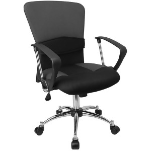 Flash Furniture Black Gray Mesh Chair Black Gray Lf-w23-grey-gg - All