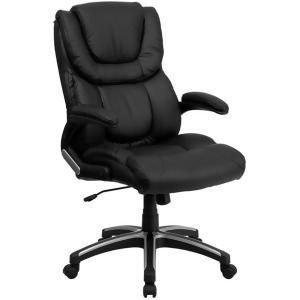 Flash Furniture Bonded Leather Office Chair Black Bt-9896h-gg - All