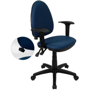 Flash Furniture Blue Fabric Office Chair Blue Wl-a654mg-nvy-a-gg - All