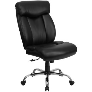 Flash Furniture Big And Tall Office Chair Black Go-1235-bk-lea-gg - All