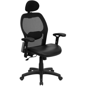 Flash Furniture Black Mesh Chair Black Lf-w42b-l-hr-gg - All