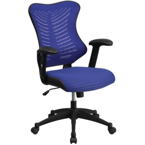Flash Furniture Blue Mesh Chair Blue Bl-zp-806-bl-gg - All