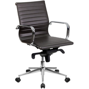 Flash Furniture Bonded Leather Office Chair Brown Bt-9826m-brn-gg - All