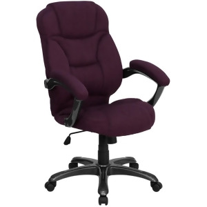 Flash Furniture Purple Microfiber Office Chair Purple Go-725-grpe-gg - All