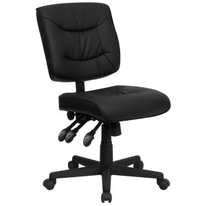 Flash Furniture Bonded Leather Office Chair Black Go-1574-bk-gg - All