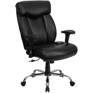 Flash Furniture Big And Tall Office Chair Black Go-1235-bk-lea-a-gg - All