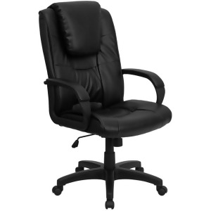 Flash Furniture Bonded Leather Office Chair Black Go-5301bspec-ch-bk-lea-gg - All