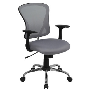 Flash Furniture Gray Mesh Chair Gray H-8369f-gy-gg - All
