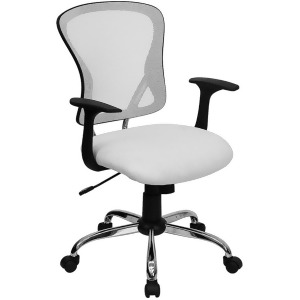 Flash Furniture White Mesh Chair White H-8369f-wht-gg - All