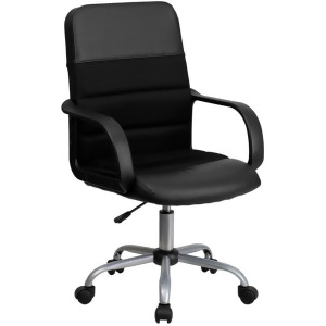 Flash Furniture Bonded Leather Office Chair Black Lf-w-61b-2-gg - All