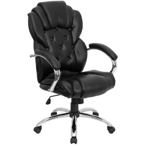 Flash Furniture Bonded Leather Office Chair Black Go-908a-bk-gg - All