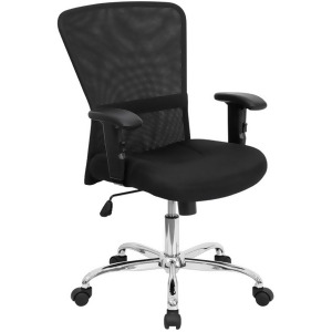 Flash Furniture Black Mesh Chair Black Go-5307b-gg - All