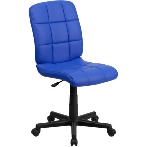 Flash Furniture Blue Vinyl Office Chair Blue Go-1691-1-blue-gg - All