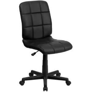 Flash Furniture Black Vinyl Office Chair Black Go-1691-1-bk-gg - All