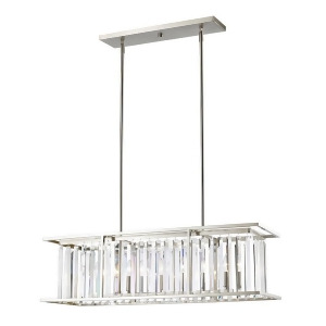 Z-lite Monarch 6 Light Pendant 12x39.38x11.5 Brushed Nickel Clear 439-40Bn - All