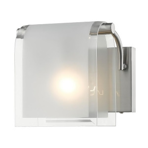Z-lite Zephyr 1 Lt Wall Sconce Nickel Clear Beveled Frosted 169-1S-bn - All