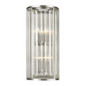 Z-lite Monarch 4 Light Wall Sconce Brushed Nickel Clear 439-4S-bn - All