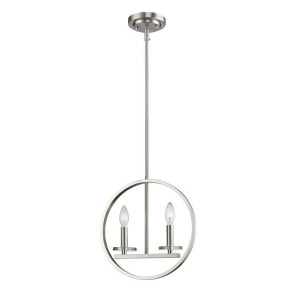 Z-lite Verona 2 Light Mini Pendant Brushed Nickel 2010Mp-bn - All