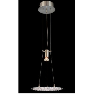 Classic Crystal Lake 1 Lt Pendant Satin Nickel Crystal Spectra 16063Snsc - All