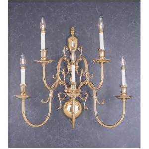 Classic Lighting Hermitage 5 Light Sconce/WallBracket Polished Brass 6755 - All