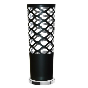 Dainolite 1 Light Cut Out Table Lamp in Black and Silver Cut-t-697 - All
