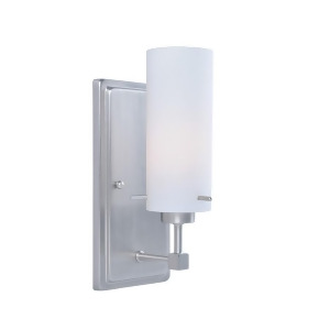 Lite Source Scarlett 1 Light Wall Lamp Polished Steel Frost Glass Ls-14751 - All