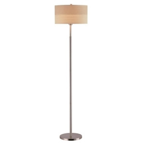 Lite Source Relaxar 1 Lt Floor Lamp Pol. Steel W 2-Tone Textured Lsf-80751ps - All