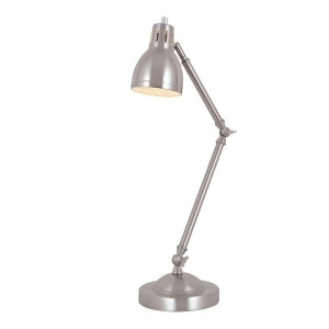 Lite Source Haley 1 Light Metal Desk Lamp Polished Steel Ls-22595ps - All