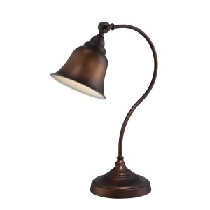 Lite Source Gianna 1 Light Desk Table Lamp Antique Copper Ls-22580 - All