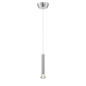 Lite Source Divina 1 Lt Led Pendant Chrome Frost Acrylic Shade Ls-19530 - All