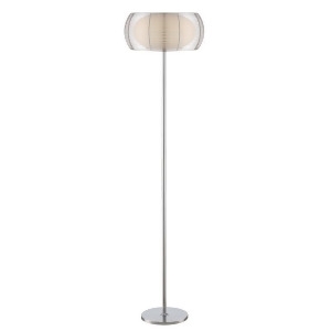 Lite Source Lanelle 2 Lt Floor Lamp Chrome Frosted Glass/Metal Out Ls-82767 - All